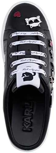 Karl Lagerfeld Paris Women's Cambria Slip On Embellished Sneaker Mule, Black, 6 | Image 1