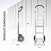 Olympia Tools 500LB Aluminum Appliance Folding Hand Truck - Foldable Heavy Duty Moving Furniture Dolly Cart with 2-Wheels 8