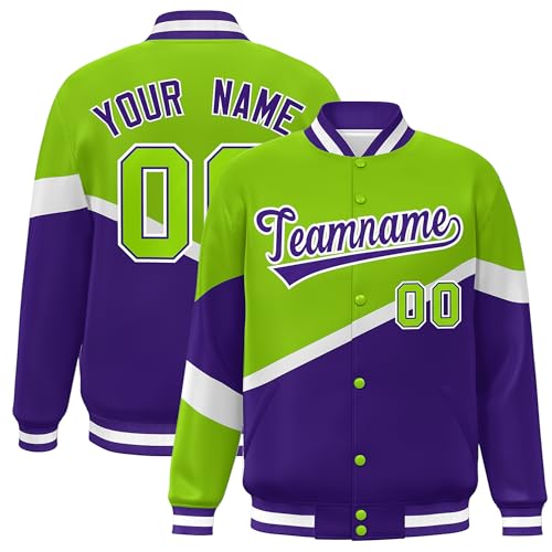 KXK Custom Varsity Baseball Jacket Personalized Letterman Bomber Jackets Stitched Text Logo for Men Women Youth