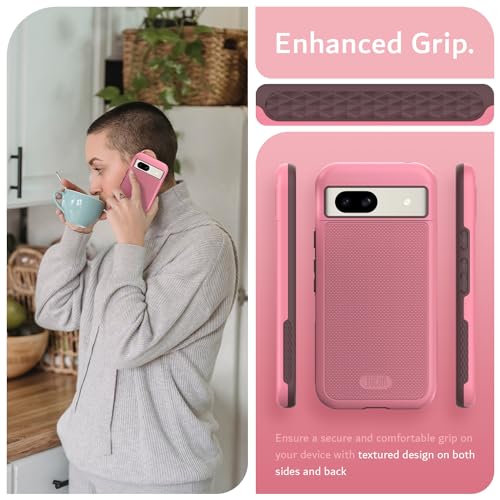 Image of TUDIA MergeGrip [Magsafe Compatible] for Google Pixel 8a Case - Smokey Pink