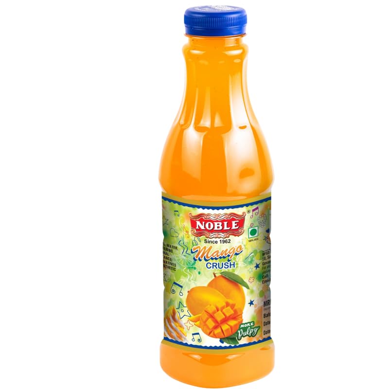 Noble Mango Crush Natural Mango Pulp For Cocktails, Mocktails, Milkshakes, Slushes, Dessert Toppings And More, Non Alcoholic Mix - 750 ml, (Pack of 1) (B0B7B8KTNF) Amazon Price History, Amazon Price Tracker