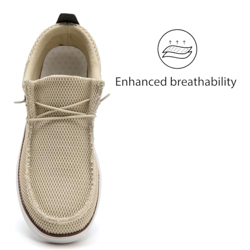 Mens Loafers Walking Slip on Boat Shoes Running Tennis Athletic Sneakers Workout Sports Gym Fashion Classcial Non Slip Sneakers Casual Comfortable Shoes Leisure Vintage Flat2