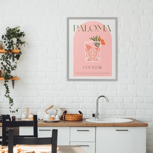 Tableau rétro gris Paloma encadré Stupell Industries chic