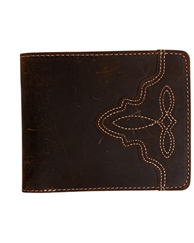 Cody James Men's Boot Stitch Bi-Fold Leather Wallet - Cjaho19wt16