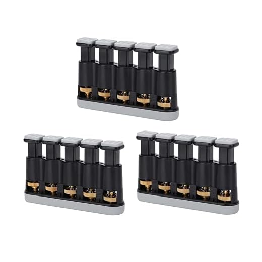 Chenzi 3 stycken fingertränare finger och leder kraftstränare barn vuxna justerbar gitarr piano citat finger styrka tension träning