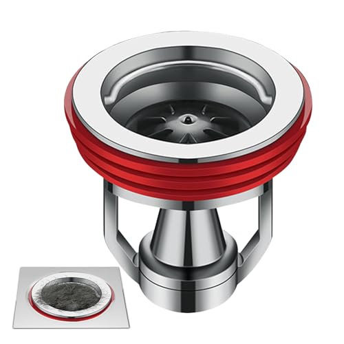 jamgeery Valvola Antiritorno Per Scarico Pavimento - Sifone Antiodore Con Chiusura Idraulica,Bloccatore Odori in Rame per Tubi Fognari Bagno Cucina Casa Sottotetto Lavanderia