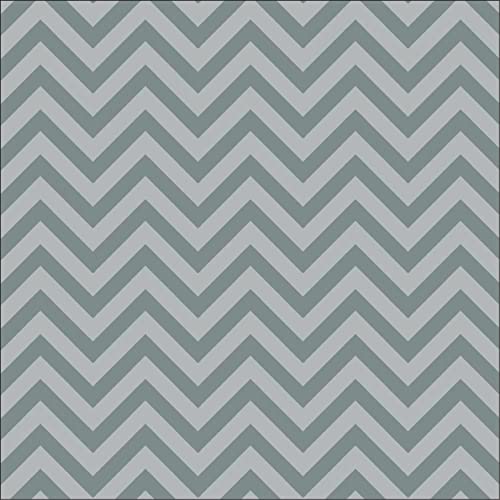Stitch & Sparkles Cotton 44' Zigzag Steel Color Sewing Fabric by The Yard