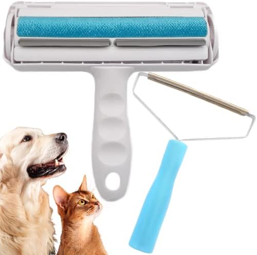 3 Oaks 2 Pet Hair Removers - Reusable Dog & Cat Hair Remover for Furniture, Carpet, Clothing, and Other Surfaces to Keep Your Home Clean and Hair-Free - Portable