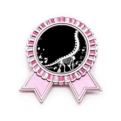 Broche dinosaure avec sa médaille un cadeau original pour féliciter
