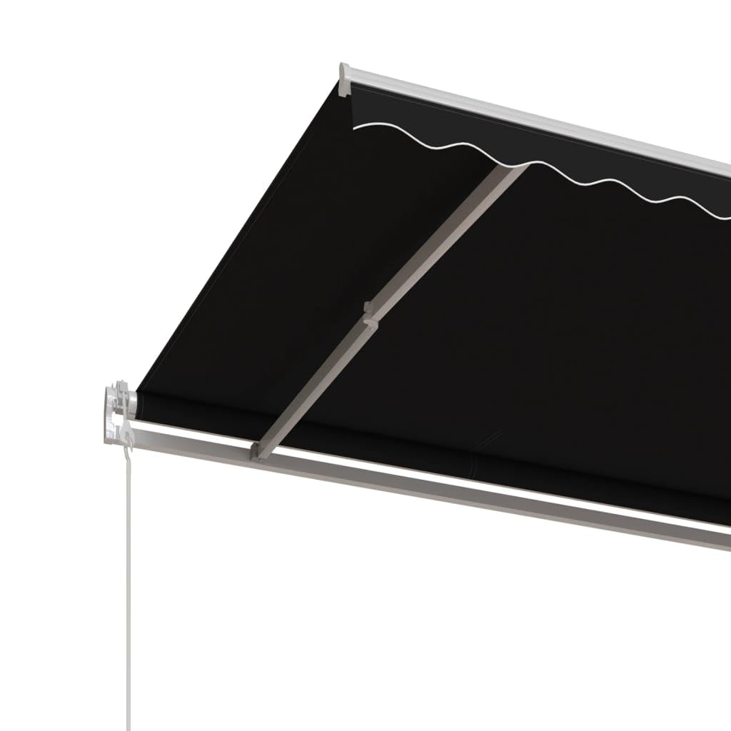 Festnight Store Banne Motorisé 4x3,5 Store banne Electrique avec Télécommande Auvent Rétractable à Bras Repliable pour Balcons Terrasse et Jardin-Anthracite-400 x 350 cm
