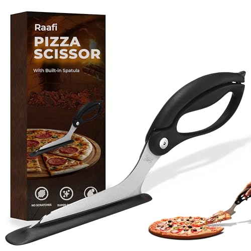 Pizza Scissors and Cutter with Non-Stick Slice Server