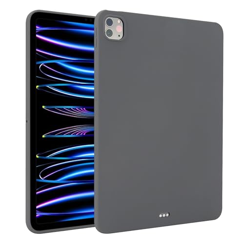 Coque iPad Air 13 M3 2025 et M2 2024 en silicone TPU souple gris mat