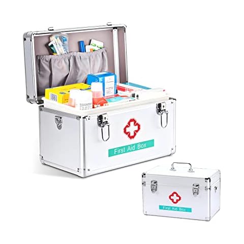 2-Layer Portable Aluminium Medicine Storage Box Cover