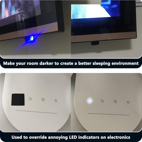 Image of 2 inch X 24' Light Blocking Tape with Strong Adhesive, Light Leakage Proof and Anti-Glare Strips For Electronics Led /Power Indicator Lights. Eliminate Annoying Glare, Create Light-Free Environment