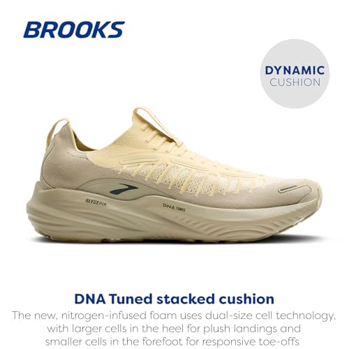 Brooks Brooks Men’s Glycerin 22 SE, Laceless Special Edition Neutral Running Shoe - Green Haze/London-Fog/Pine - 8.5 Medium