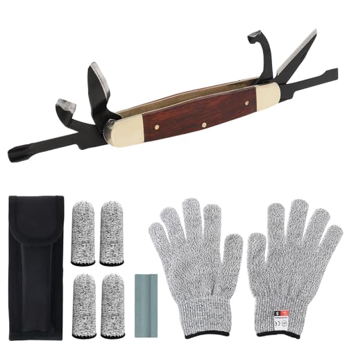Carvin' 6in Traditional Folding Whittling Knife, Wood Carving tools with 1.5in Detail Blade, Sawcut...