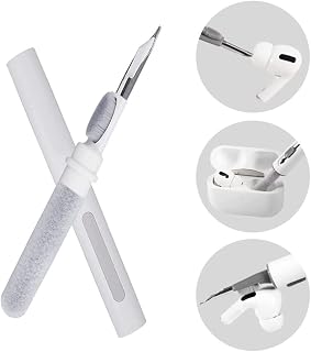 Cleaner Kit for Airpods Pro, Multi-Function Cleaning Pen Soft Brush Bluetooth Earbuds Case Cleaning Tools for Phone Charging Port, Earbuds,Earpods,Earphone,Headphone, iPod,Case,iPhone,ipad,Laptop