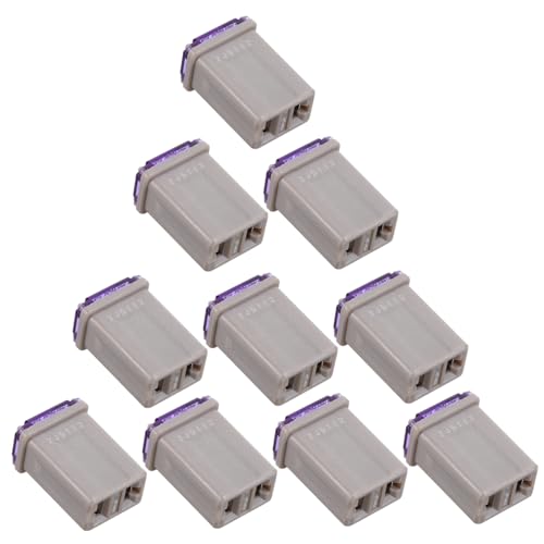 ULTECHNOVO Kit de 10 fusibles automotrices micro de 15 amperes color púrpura para reemplazo en autos, SUV y camiones miniatura 1