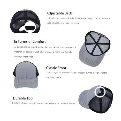 Image of ZH 12 Pack Mesh Trucker Hats, Bulk Baseball Caps for Men and Women, Trucker Cap Wholesale