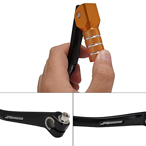 Jfg Racing Motorcycle Folding Gear Shifter Shift Lever Cnc Universal For Sx Xc Xcw 50Cc - 125Cc Crf Xr Rm Kx Klx Ttr Pw Ssr Apollo Tao Tao Sdg Dirt Pit Bike Orange #TOP5