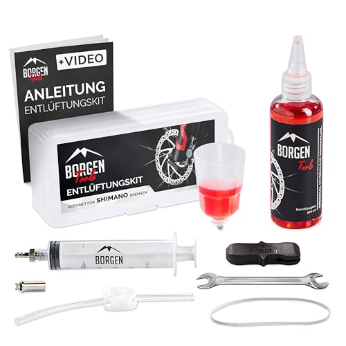 Borgen Kit de purge pour freins à disque Shimano - Kit de purge avec instructions (français non...