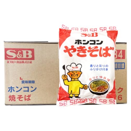ホンコン やきそば インスタント焼きそば 袋麺 ホンコンやきそば ホンコン焼きそば 30食入 1ケース(1箱) ふりかけ 付 焼そば 乾麺 エスビー食品 フライパンでお湯と麺をほぐすだけ 麺類 焼きそば