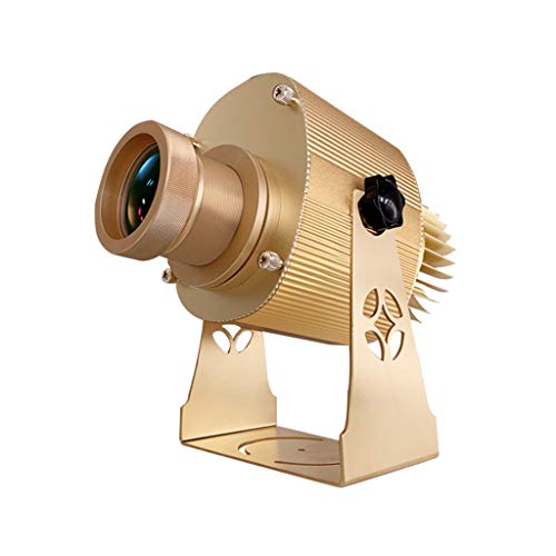 AHWZ GOBOS Imagen del Logotipo del Proyector LED De Encargo con El Gratuito GOBO Personalizado para Empresa Tienda Restaurante Bar Boda Publicidad De La Muestra,Oro,60Woutdoor