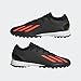 adidas Unisex X Speedportal.3 Turf Soccer Shoe, Black/Solar Red/Solar Green, 9 US Men