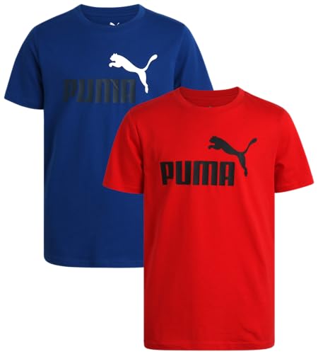 Puma Boys' T-Shirt - 2 Pack Core Logo T-Shirt For Boys cover