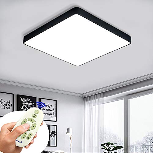 Potenza: 60 W, Colore corpo chiaro: Nero, Temperatura colore: dimmerabile (3000- 6500 K), Dimensioni: 400X400X60 mm, Lumen: 500LM-4800LM, Voltaggio: 85V-265V 50Hz, Classe di efficienza energetica: A ++
