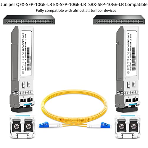 Image of 10GBASE-LR SFP+ Optical Transceiver Module Compatible with Juniper QFX-SFP-10GE-LR EX-SFP-10GE-LR SRX-SFP-10GE-LR 10G SFP+ LR 1310nm 10km DDM Duplex LC SMF