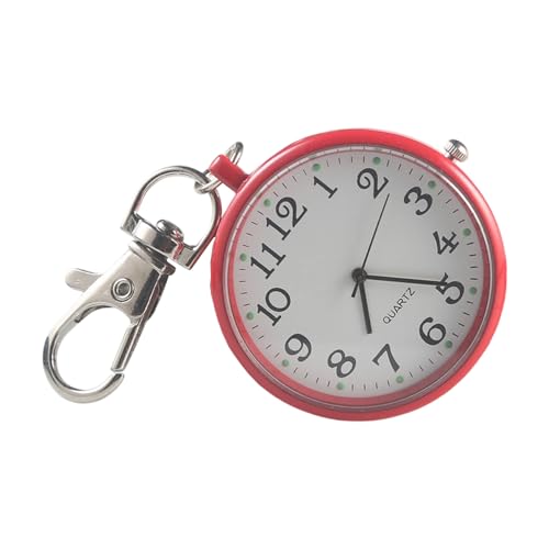 Reloj con llavero de aleación fina de 3 mm con pantalla digital grande de 40 mm para estudiantes, enfermeras y uso al aire libre, práctico soporte digital con números grandes para ancianos con vidrio