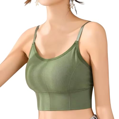 Image of Kaththai Women Cotton Padded Wire-Free Sports Bra with Adjustable Straps Soft Padded Push-Up Bra for Yoga, Fitness (Free Size Bra Fit Up to 28,30,32,34)