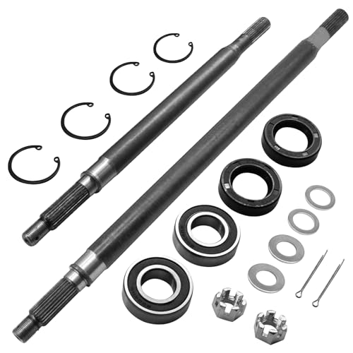 reemplazo Golf Cart Rear Axle Shaft for EZGO EZ GO TXT Medalist 1994-2013 Rear Splined Axles Shaft Bearing Seal Kit Driver Side & Passenger Side 20377-G11 20377-G12 20377G11 20377G12