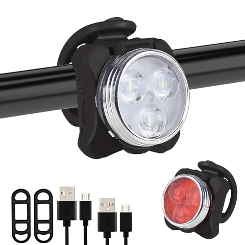 ZLXHDL LED Fahrradlicht Vorne - USB-aufladbar Mit 6 Beleuchtungsmodi