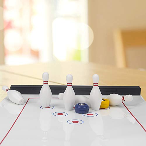 Table Top Bowling Game For Kids And Adult, Funny Game For Family And Friends - Team Board Game Training Is Easy To Set-Up And So Compact For Storage #TOP1