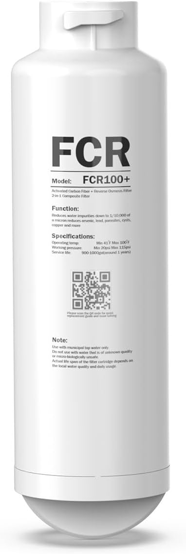 FCR100+ Replacement RO Membrane Filter Cartridge for WB99-H Countertop Reverse Osmosis Water Filter System