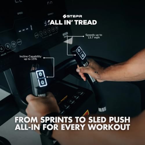 Image of STEPR All-in Tread XL Slat Belt Treadmill - Run, Push /Pull, Manual | Commercial or Home Use, 13.7 MPH, 15% Incline, 440 lb Capacity