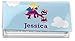 Girl Flying on a Dragon Vinyl Checkbook Cover (Personalized)