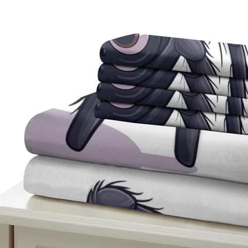 Housse de couette araignée 3D : linge de lit microfibre 200x200