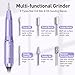 JIASHENG Professional Nail Drill, 20000rpm Electric Nail Drill Machine, Electric Nail File Drills for Acrylic Nails Gel Nails Manicure Pedicure Tools for Salon Use, Violet