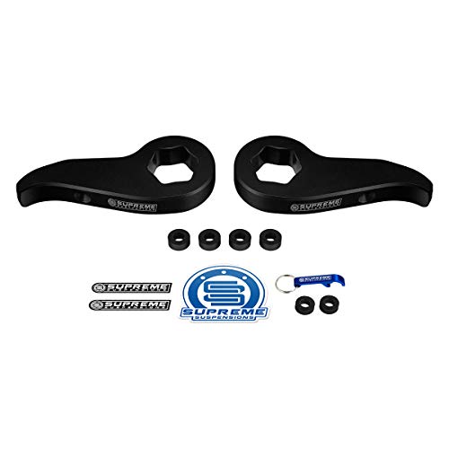 Supreme Suspensions - 3" Front Leveling Kit for 2011-2019 Silverado/Sierra 2500HD 3500HD 4WD Cold-Forged Steel MAX Torsion Keys Lift Kit - Can Cooler Included with Purchase