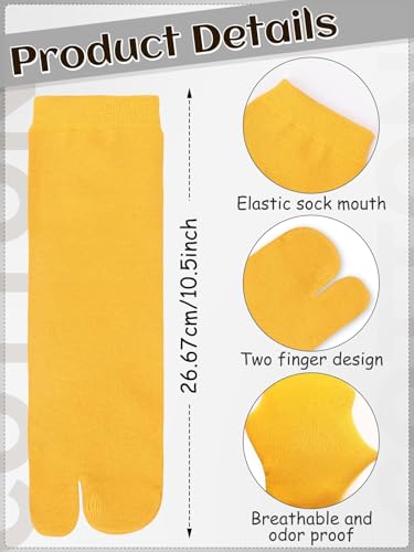 Image of 6 Pairs Japanese Toes Separated Socks for Men Women Unisex