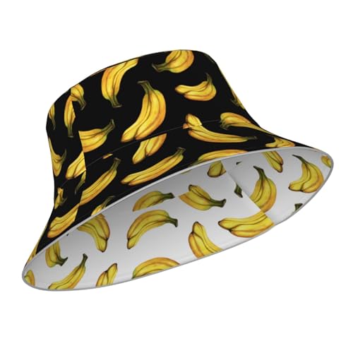 Image of Bucket Hat Beach Summer Sun Hat Reversible Fisherman Hats Double Sided Wearing for Women Men Boys Girls