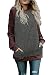 BLUETIME Long Tshirts Women's Casual Flowy Swing Tunic Tops Dressy Blouses with Pockets (M, Wine Red)