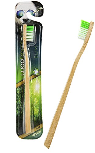 WooBamboo Toothbrush Slim Handle Medium Single