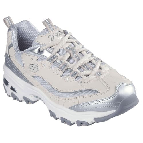 Skechers dam 150246-gylm fritidssko, Naturligt silver, 39 EU