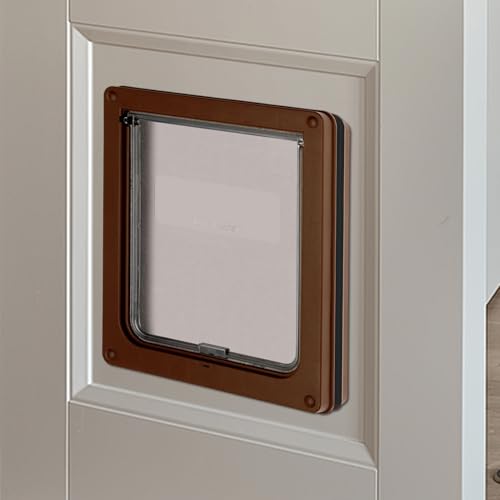 Puerta de perro y gato con solapa para pared y ventana 8