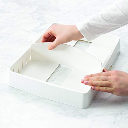 YouCopia StoraLid Food Container Lid Organizer, Large, White