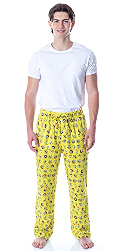 Nickelodeon Men's SpongeBob SquarePants Face Expressions Loungewear Pajama Pants2